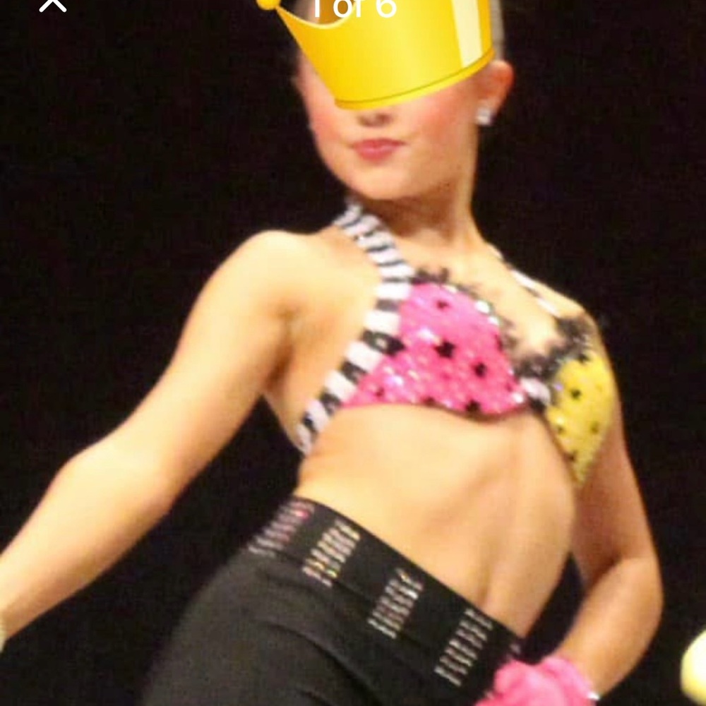 Colorful Dance Costume Top AXS